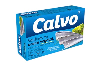 Calvo Sardiineja kasvisöljyssä 120g